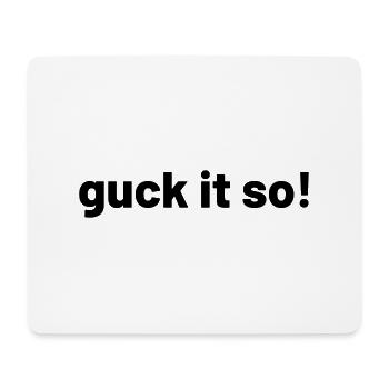 guck it so schwäbisch schwabe - Mousepad (Querformat) - Weiß - Vorne