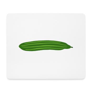 Cucumber Cucumber Vegetable Garden Plant Vegan - Mouse Pad (horizontal) - white - Front