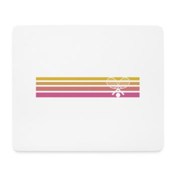 Tennis Vintage Tennis Racket Tennis - Mousepad (Querformat) - Weiß - Vorne