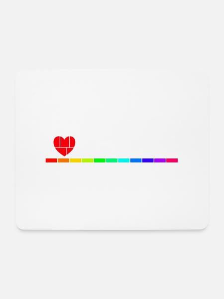 I love Techno - Mouse Pad (horizontal) - white