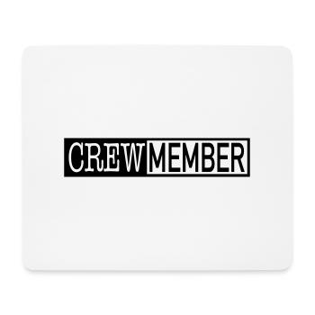 Crew Member - Mousepad (Querformat) - Weiß - Vorne