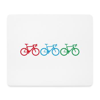 Colorful Roadbikes - Mousepad (Querformat) - Weiß - Vorne