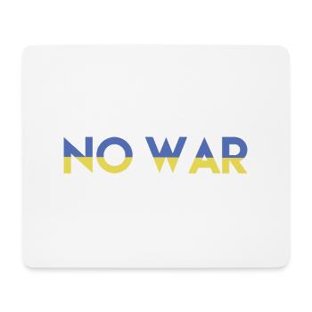 NO WAR Frieden für die Ukraine - Mousepad (Querformat) - Weiß - Vorne