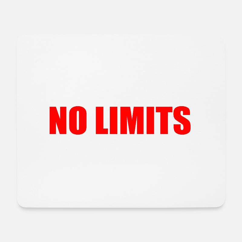 No limits - Mousepad (Querformat) - Weiß