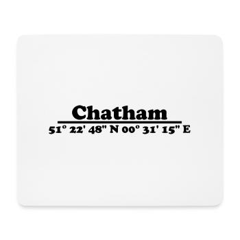 Coordonnées de Chatham - Tapis de souris (format paysage) - blanc - Devant