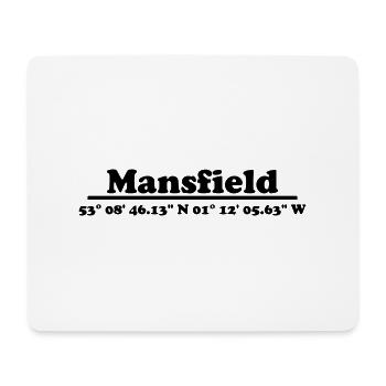 Coordonnées de Mansfield - Tapis de souris (format paysage) - blanc - Devant
