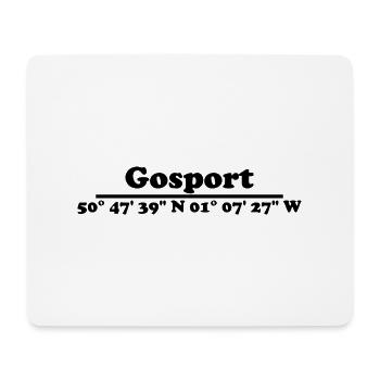 Coordonnées Gosport - Tapis de souris (format paysage) - blanc - Devant