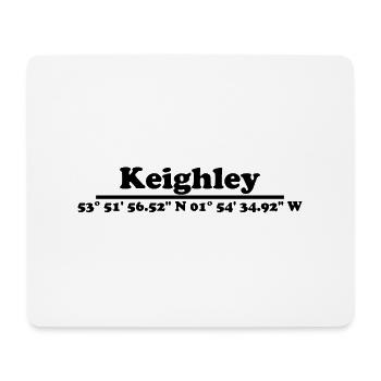 Coordonnées de Keighley - Tapis de souris (format paysage) - blanc - Devant