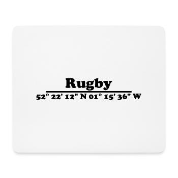 Rugby Coordinates - Mouse Pad (horizontal) - white - Front