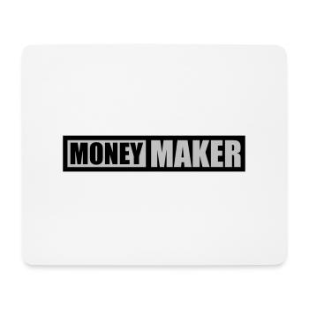 Texte Logo Money Maker - Tapis de souris (format paysage) - blanc - Devant