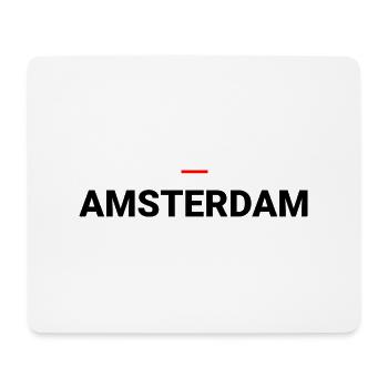 AMSTERDAM - Mousepad (Querformat) - Weiß - Vorne
