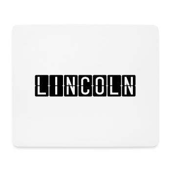 Lincoln Flughafentafel - Mousepad (Querformat) - Weiß - Vorne