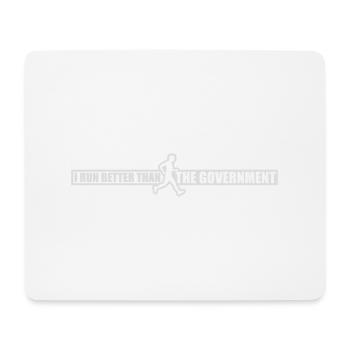 run better than government - Mouse Pad (horizontal) - white - Front