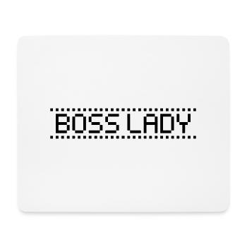 Dame patronne - Tapis de souris (format paysage) - blanc - Devant