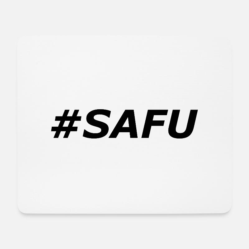 #SAFU - Mouse Pad (horizontal) - white