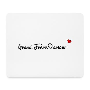 Grand frère d'amour - Tapis de souris (format paysage) - blanc - Devant