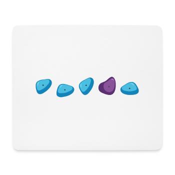 bouldern boulder boulderfelsen boulderroute bloc - Mousepad (Querformat) - Weiß - Vorne