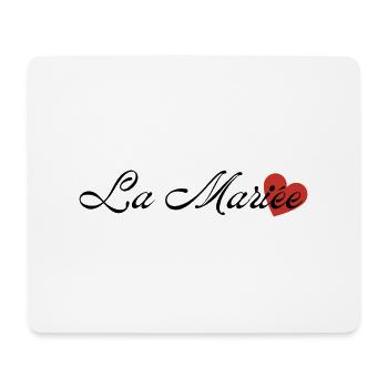 La mariée - Tapis de souris (format paysage) - blanc - Devant