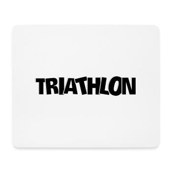 Triathlon Natation Bike Run Marathon - Tapis de souris (format paysage) - blanc - Devant