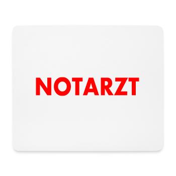 Notarzt - Mousepad (Querformat) - Weiß - Vorne