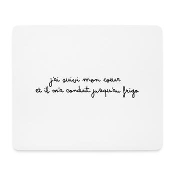 manger - Tapis de souris (format paysage) - blanc - Devant