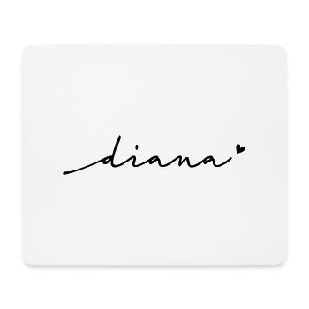 Nom cursif de Diane - Tapis de souris (format paysage) - blanc - Devant