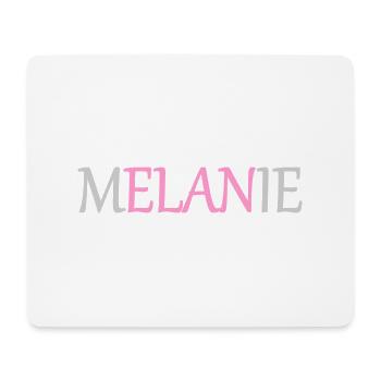 Melanie - Elan - Namenstag Vers.1 - Mousepad (Querformat) - Weiß - Vorne