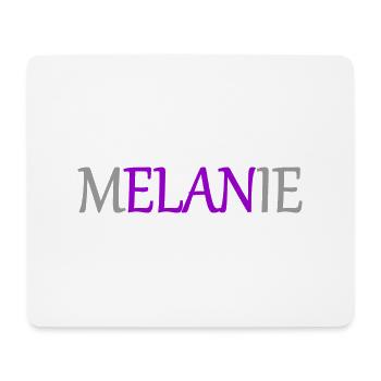 Melanie - Elan - Namenstag Vers.2 - Mousepad (Querformat) - Weiß - Vorne