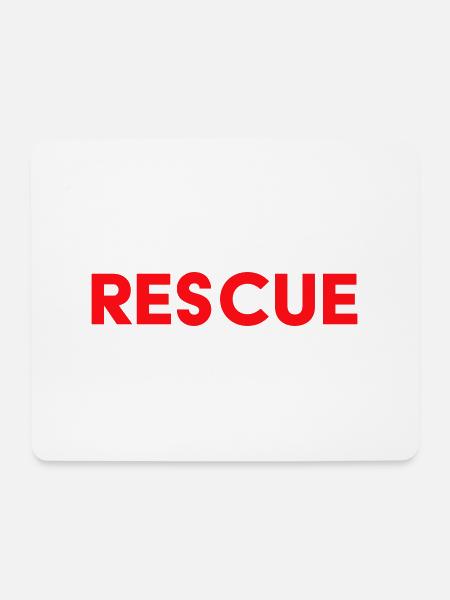 Rescue Retter in der Not - Mousepad (Querformat) - Weiß