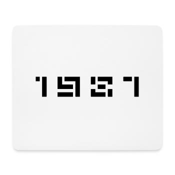 Geburtsjahr Geburtstag Born In - Made in 1987 - Mousepad (Querformat) - Weiß - Vorne