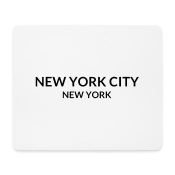 New York, New York, États-Unis - Tapis de souris (format paysage) - blanc - Devant
