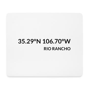 Rio Rancho New Mexico USA Koordinaten - Mousepad (Querformat) - Weiß - Vorne
