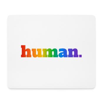 Menschlicher Regenbogen - Mousepad (Querformat) - Weiß - Vorne