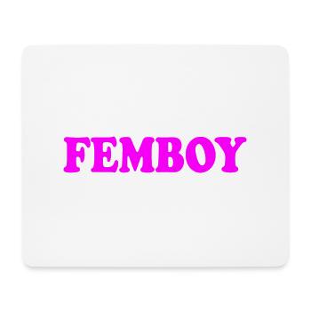 Femboy - Mousepad (Querformat) - Weiß - Vorne