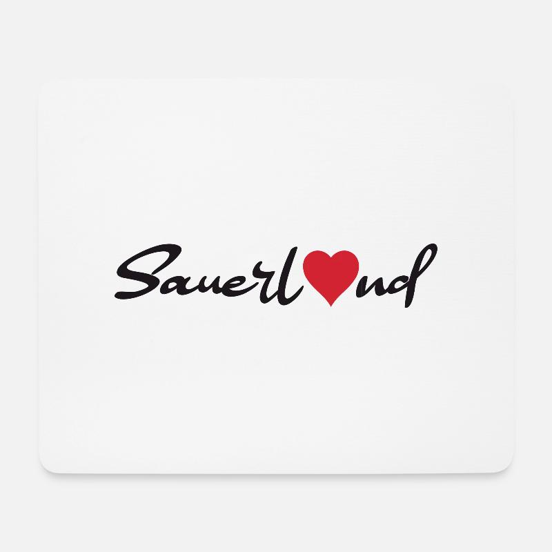 Sauerland Sticker - Mousepad (Querformat) - Weiß