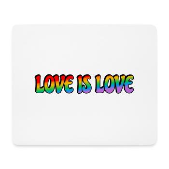 Rainbow Love is Love - Mouse Pad (horizontal) - white - Front