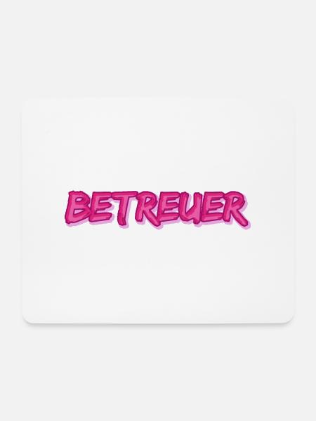 Betreuer als Job - Mousepad (Querformat) - Weiß