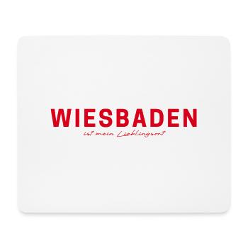 T-shirt Wiesbaden – parfait pour les fans - Tapis de souris (format paysage) - blanc - Devant