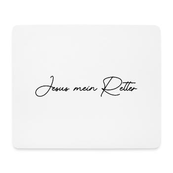 Jesus mein Retter - Mousepad (Querformat) - Weiß - Vorne