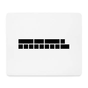 Minimal | bold:51 - Mousepad (Querformat) - Weiß - Vorne