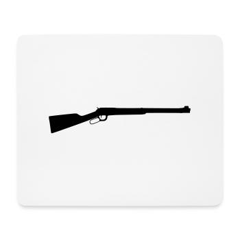 lever action rifle western - Mouse Pad (horizontal) - white - Front