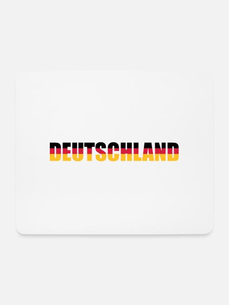 Deutschland - Mousepad (Querformat) - Weiß