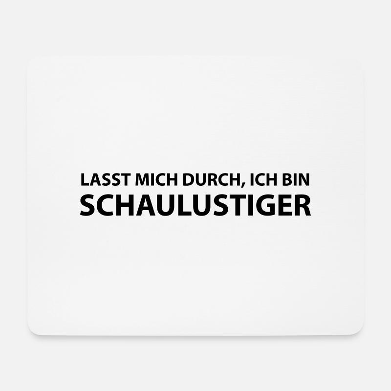 schaulustiger - Mousepad (Querformat) - Weiß