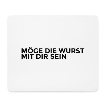 möge die wurst mit dir sein - Mousepad (Querformat) - Weiß - Vorne