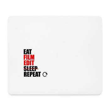 Life of a filmmaker - Mouse Pad (horizontal) - white - Front