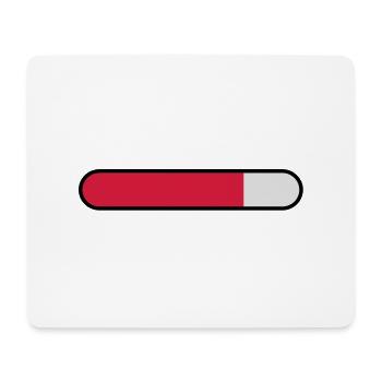 ladebalken leer - Mousepad (Querformat) - Weiß - Vorne