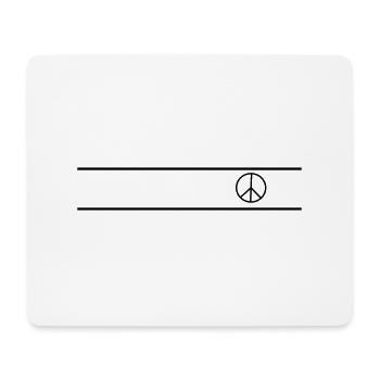 Peace - Mousepad (Querformat) - Weiß - Vorne