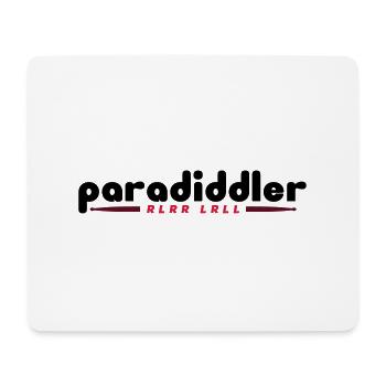 Paradiddler - Mouse Pad (horizontal) - white - Front