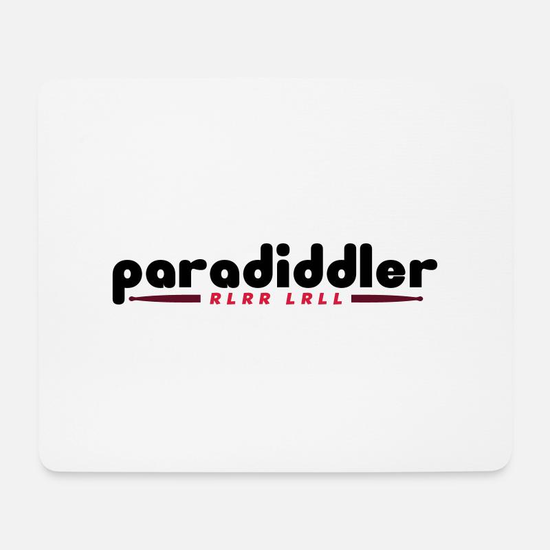 Paradiddler - Mouse Pad (horizontal) - white