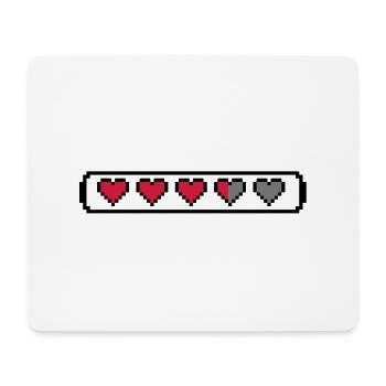 Life bar - Mouse Pad (horizontal) - white - Front
